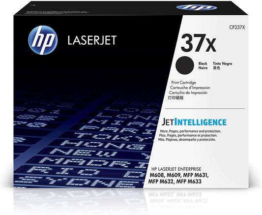 37X Black High-Yield Toner Cartridge for LaserJet M608, M609, M631, M632, M633