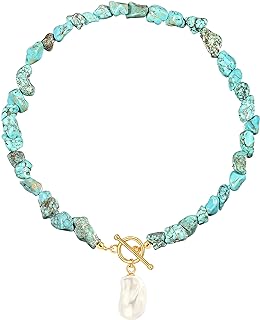 Gold Chain with Pearl and Compass Pendant
