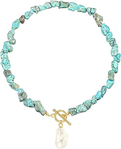 Gold Chain with Pearl and Compass Pendant