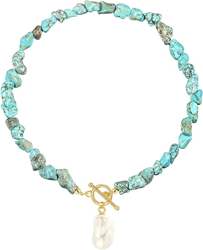 Gold Chain with Pearl and Compass Pendant