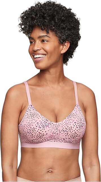 Women's Soft Wireless Lift Convertible Comfort Bra in Lilac Petals