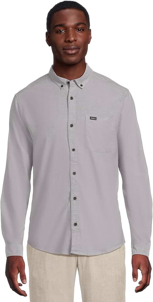 Men's Long Sleeve Stretch Woven Shirt
