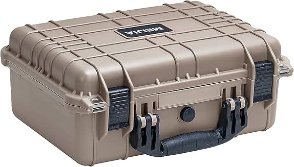 Waterproof Camera and Equipment Case, 15.98x12.99x6.85 inches