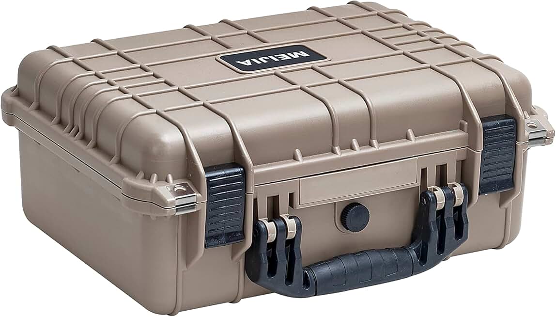 Waterproof Camera and Equipment Case, 15.98x12.99x6.85 inches