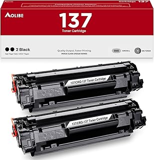 137 Black Toner Cartridge Replacement, 2 Pack