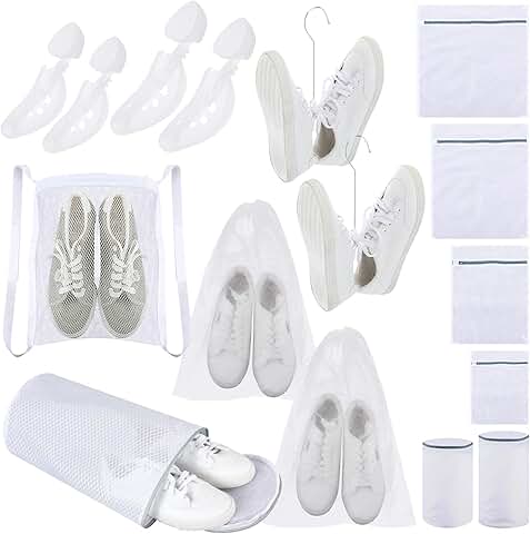 13-Piece Shoe Washing and Drying Bag Set