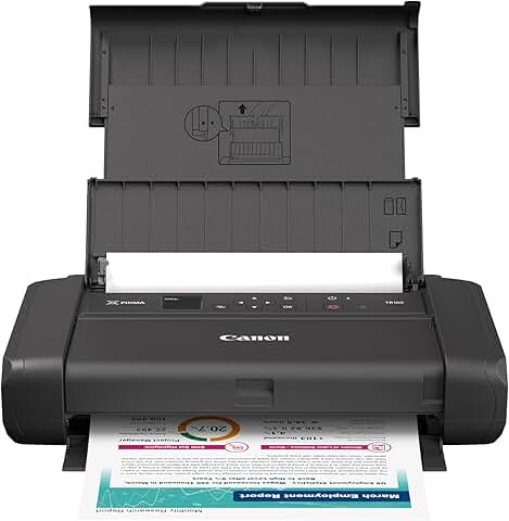 Wireless Portable Printer with 50-Sheet Tray and Display