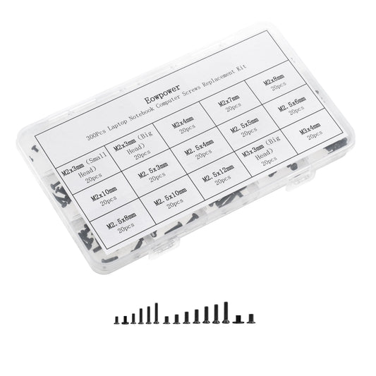 300-Piece Laptop Screw Replacement Kit