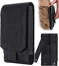 Black Army Camo Molle Bag for Mobile Phone and Belt Holster
