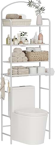 4-Tier Over Toilet Bathroom Storage Rack