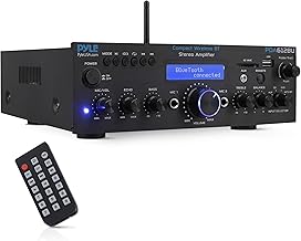 Compact Bluetooth Stereo Amplifier with FM and USB