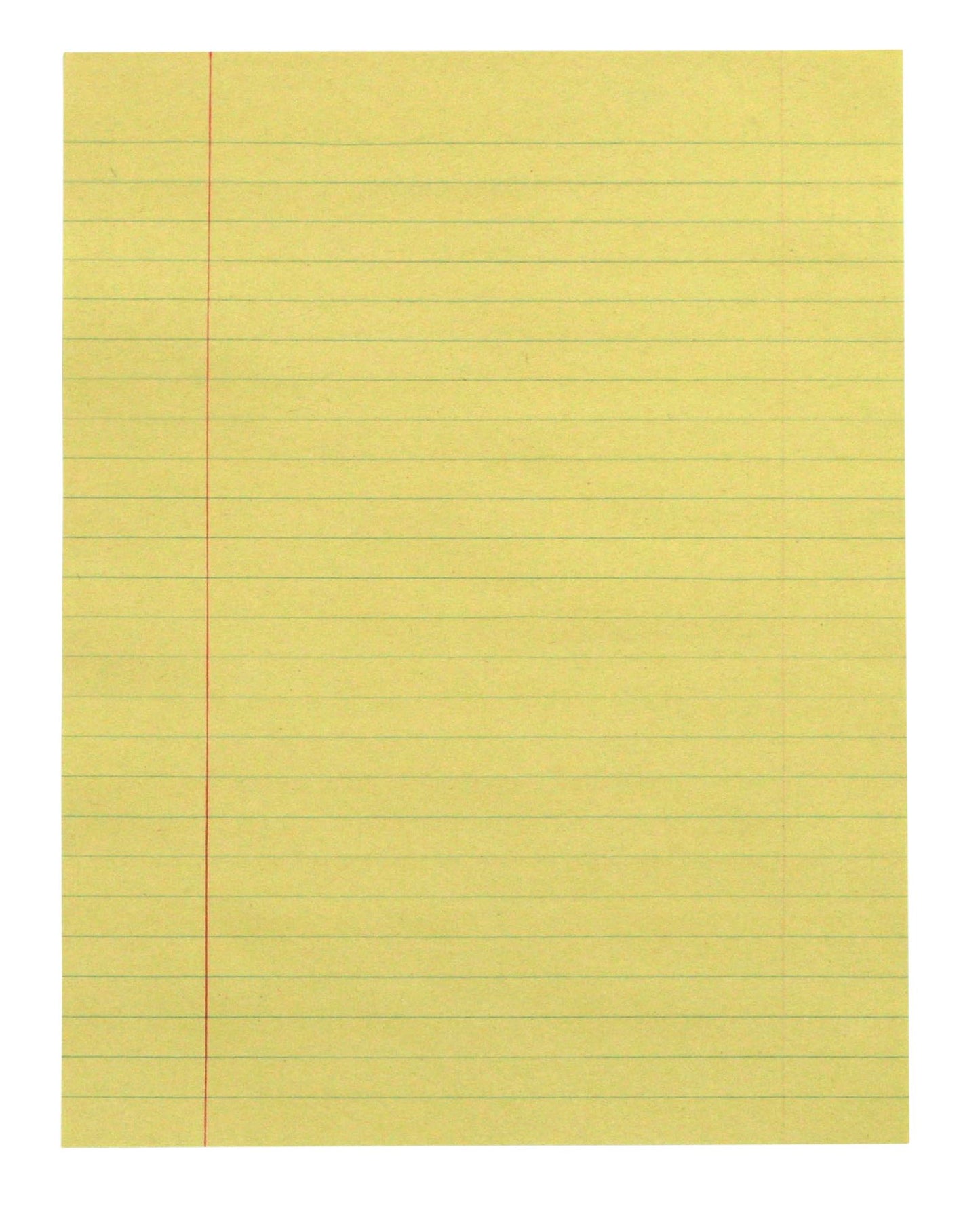 Yellow newsprint paper, 8 x 10.5 inches, 500 sheets