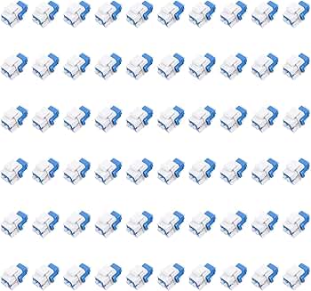 60pcs LC/UPC Fiber Optic Coupler Keystone Jack Set
