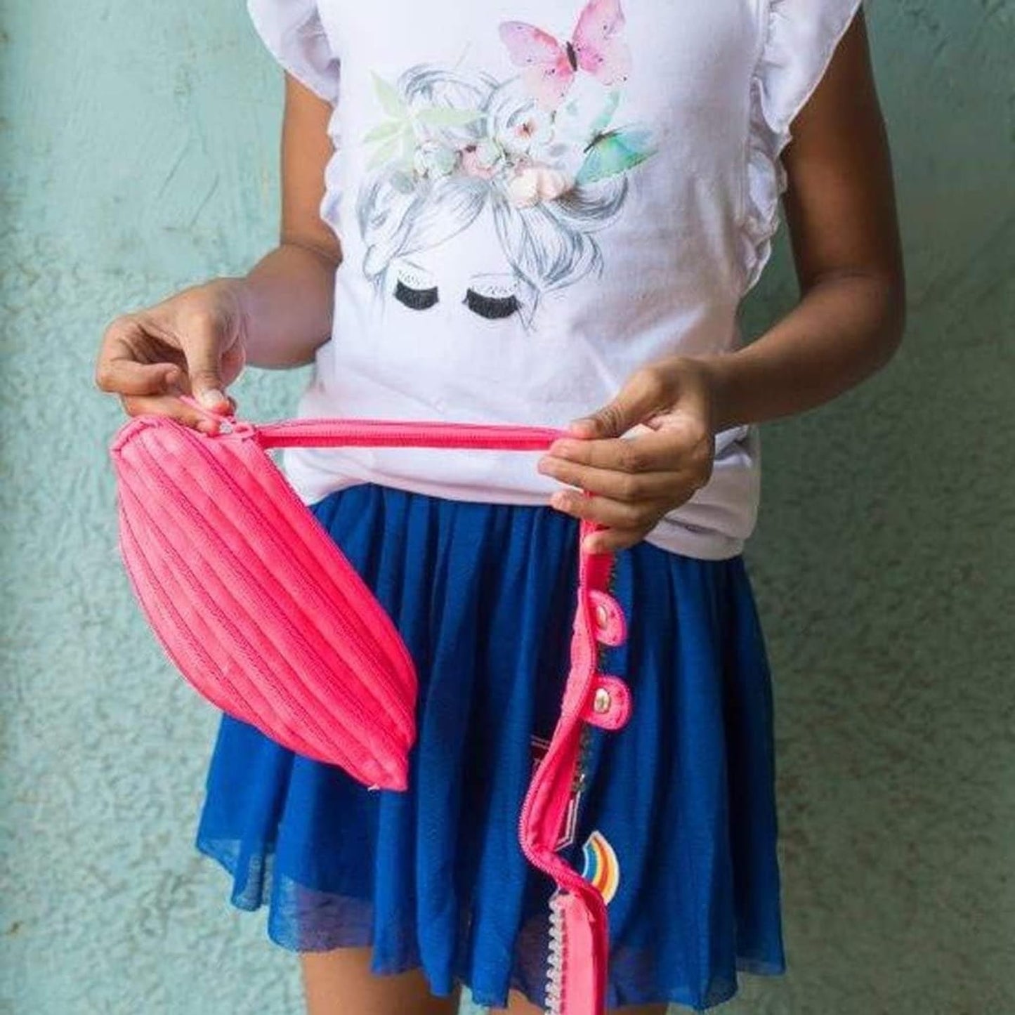 Pink Pencil Case for Girls and Teens