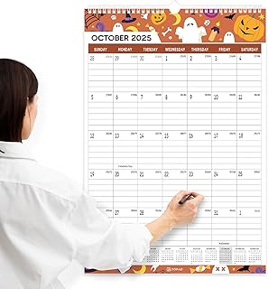 2025-2026 Wall Calendar, 21 Months, Seasons Pattern