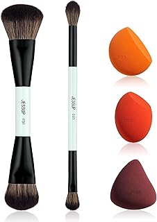 Double-Sided Makeup Brush Set with Sponge