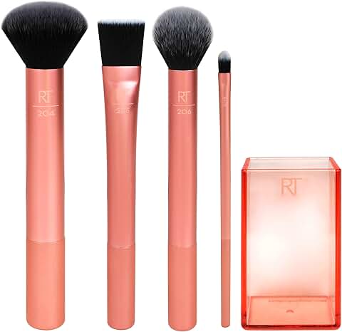 5-Piece Flawless Base Brush Set with Plush Synthetic Bristles