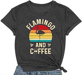 Women's Coffee Themed Letter T-Shirt
