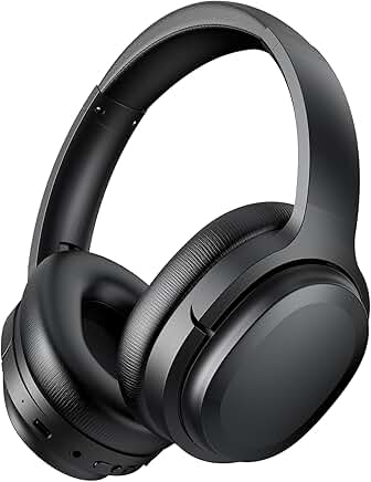 Wireless Over-Ear Headphones with Noise Cancellation and Long Battery Life