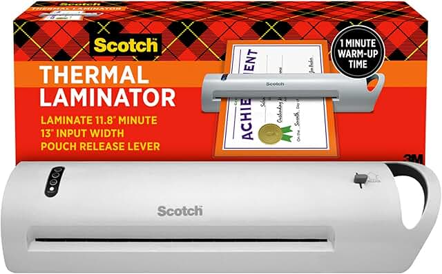 Thermal Laminator, 13-Inch Wide, for Office and Home