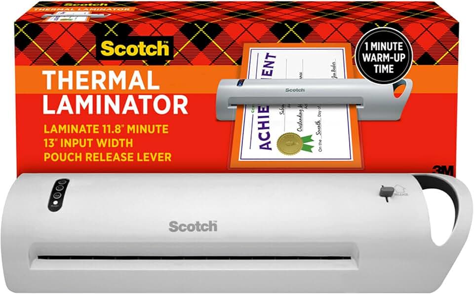 Thermal Laminator, 13-Inch Wide, for Office and Home