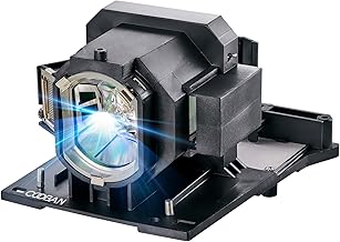 Replacement projector lamp with housing for specific Hitachi models