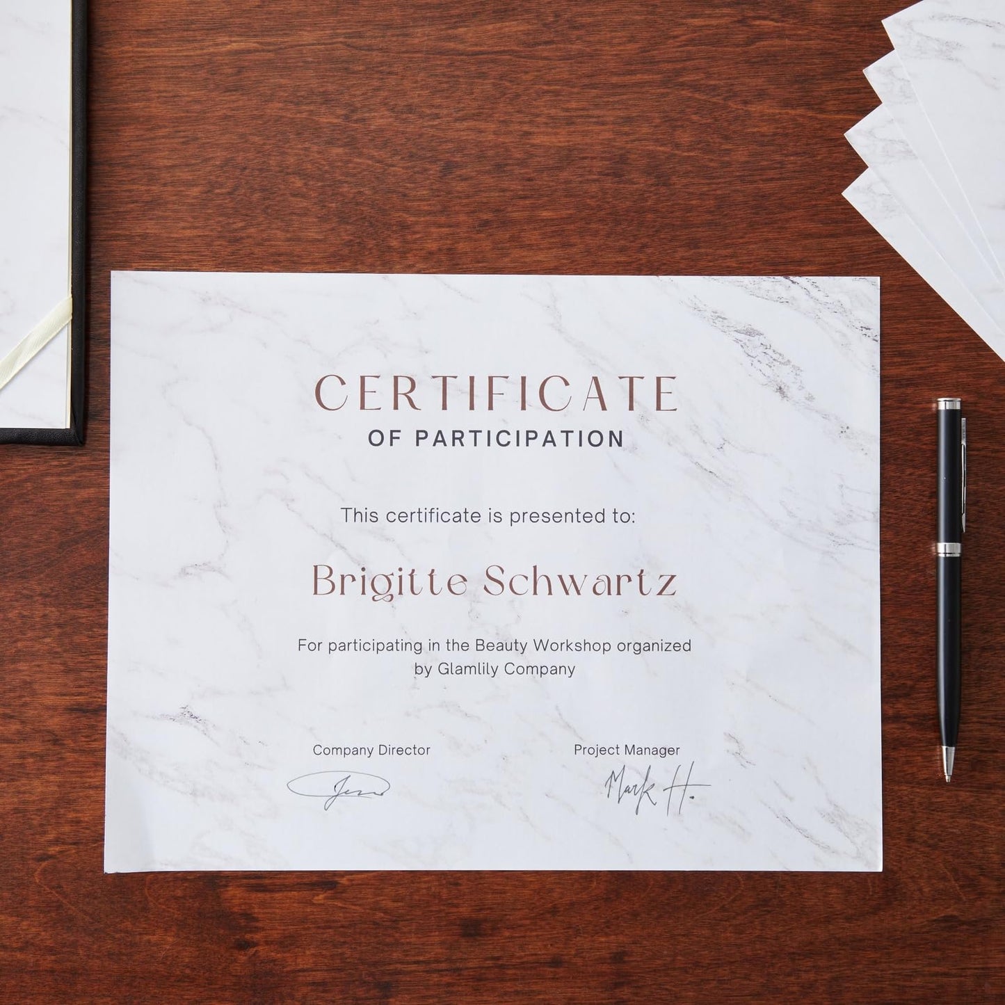Marble Design Letter Size Paper, 96 Sheets