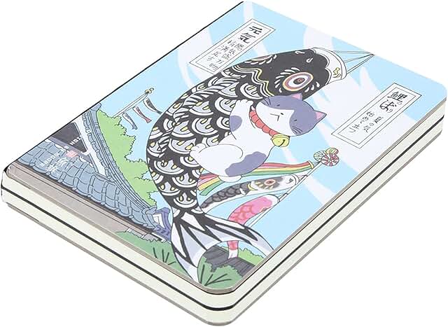 Japanese Journal Notebook with Cute Cover, 224 Pages