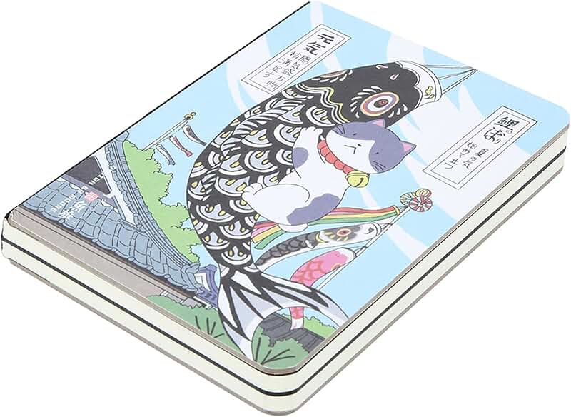 Japanese Journal Notebook with Cute Cover, 224 Pages
