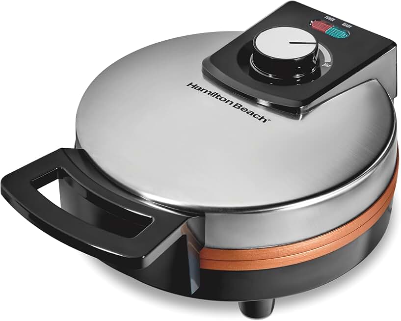 Belgian Waffle Maker with Non-Stick Ceramic Plates