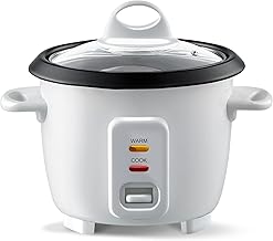 Mini Electric Rice Cooker with Steamer and Keep Warm