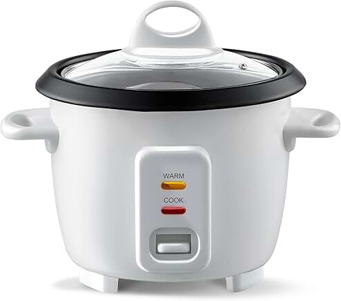 Mini Electric Rice Cooker with Steamer and Keep Warm