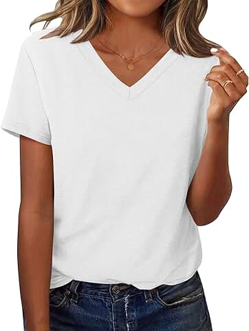 Women’s Short Sleeve V-Neck Tee Shirt