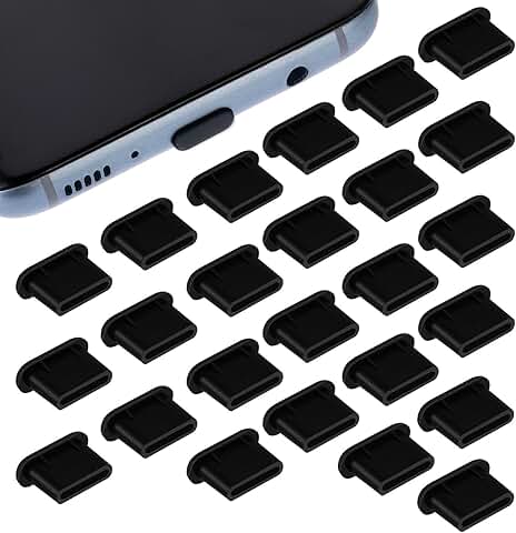 Type C Port Dust Cover Set, 20/25/50 Pieces