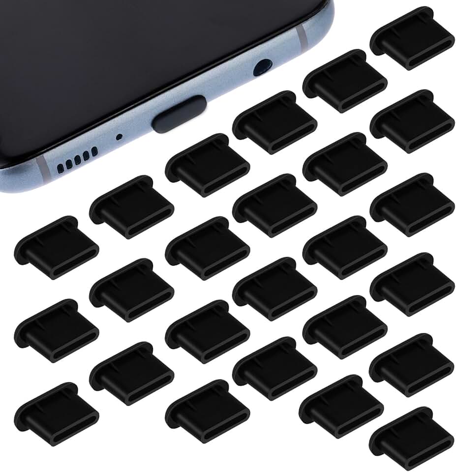 Type C Port Dust Cover Set, 20/25/50 Pieces