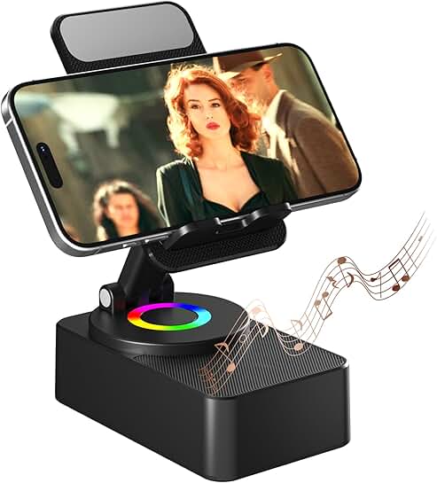 Wireless Bluetooth Cell Phone Stand with LED and Anti-Slip Base