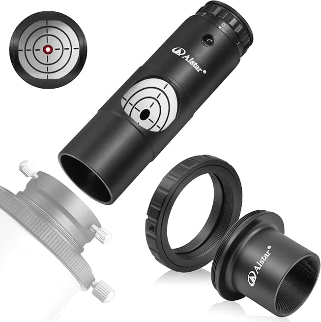 Telescope Photo Adapter and Red Laser Collimator Bundle