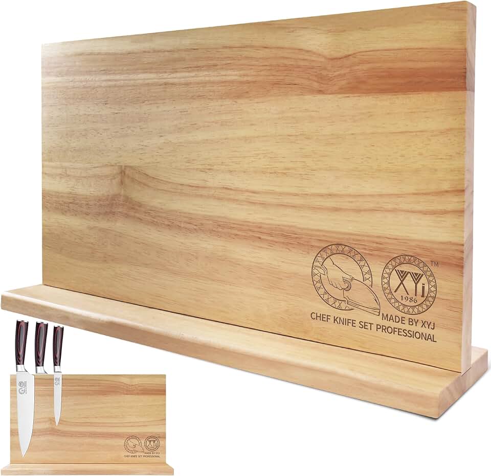 Authentic Magnetic Knife Block for Kitchen Storage