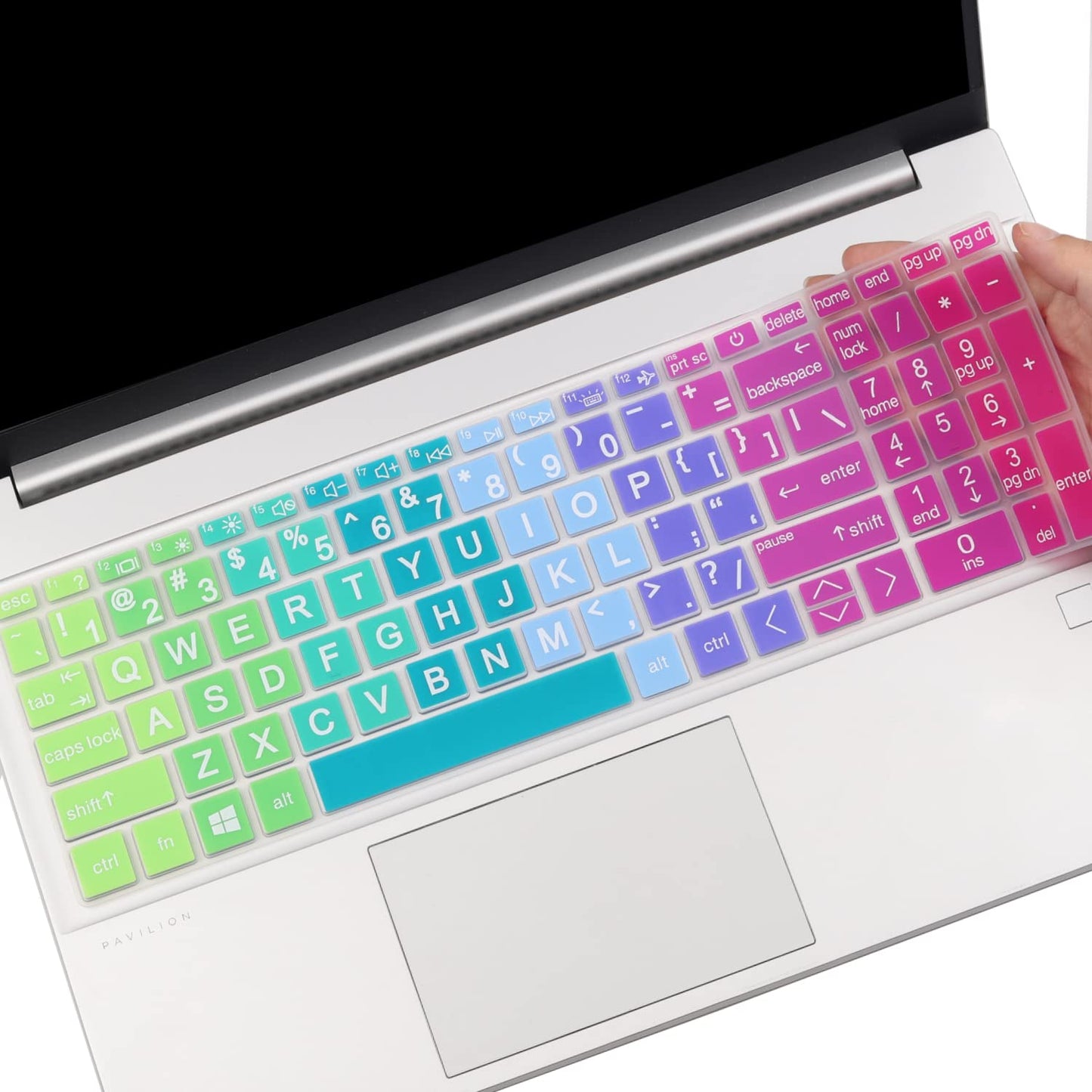 Large Print Keyboard Cover for 15.6-Inch Laptop