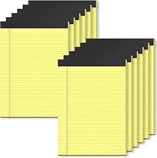Yellow Legal Pads, 8.5 x 11, College Ruled, 12 Pack