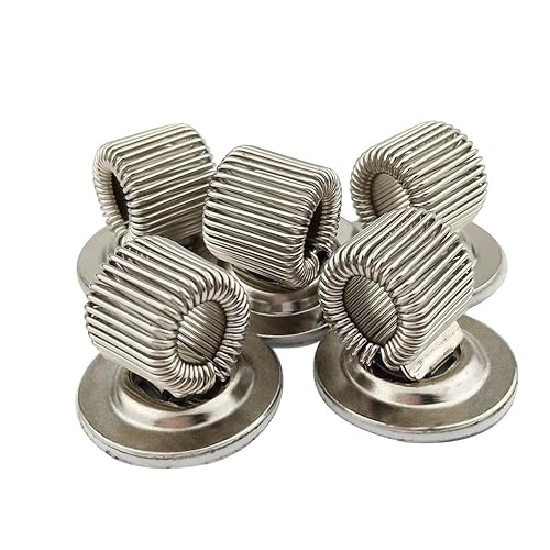 Set of 5 Stainless Steel Pen Holders with Adjustable Clips