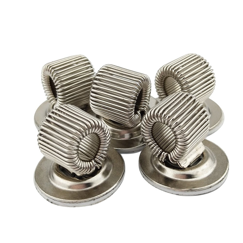 Set of 5 Stainless Steel Pen Holders with Adjustable Clips