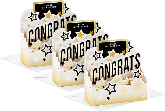 Mini Graduation Gift Card Holders with Envelopes (3)