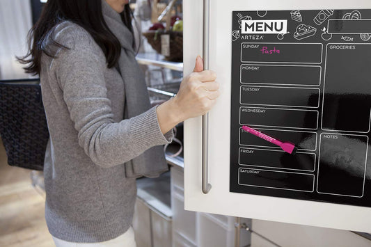 Magnetic Chalkboard Menu Planner Set with Markers
