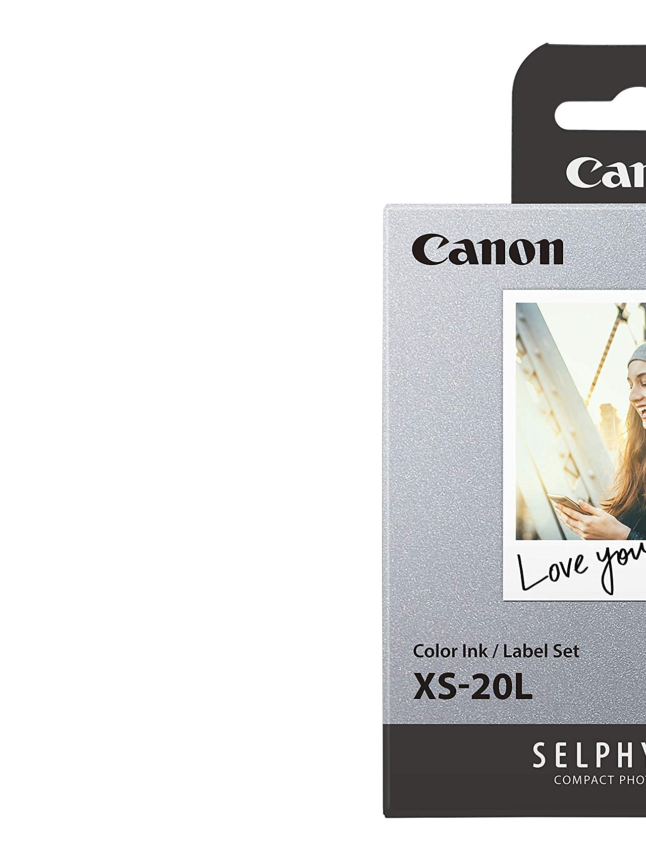 Color Ink/Label Set XS-20L (20 Sheets), Compatible to SELPHY Square Printer
