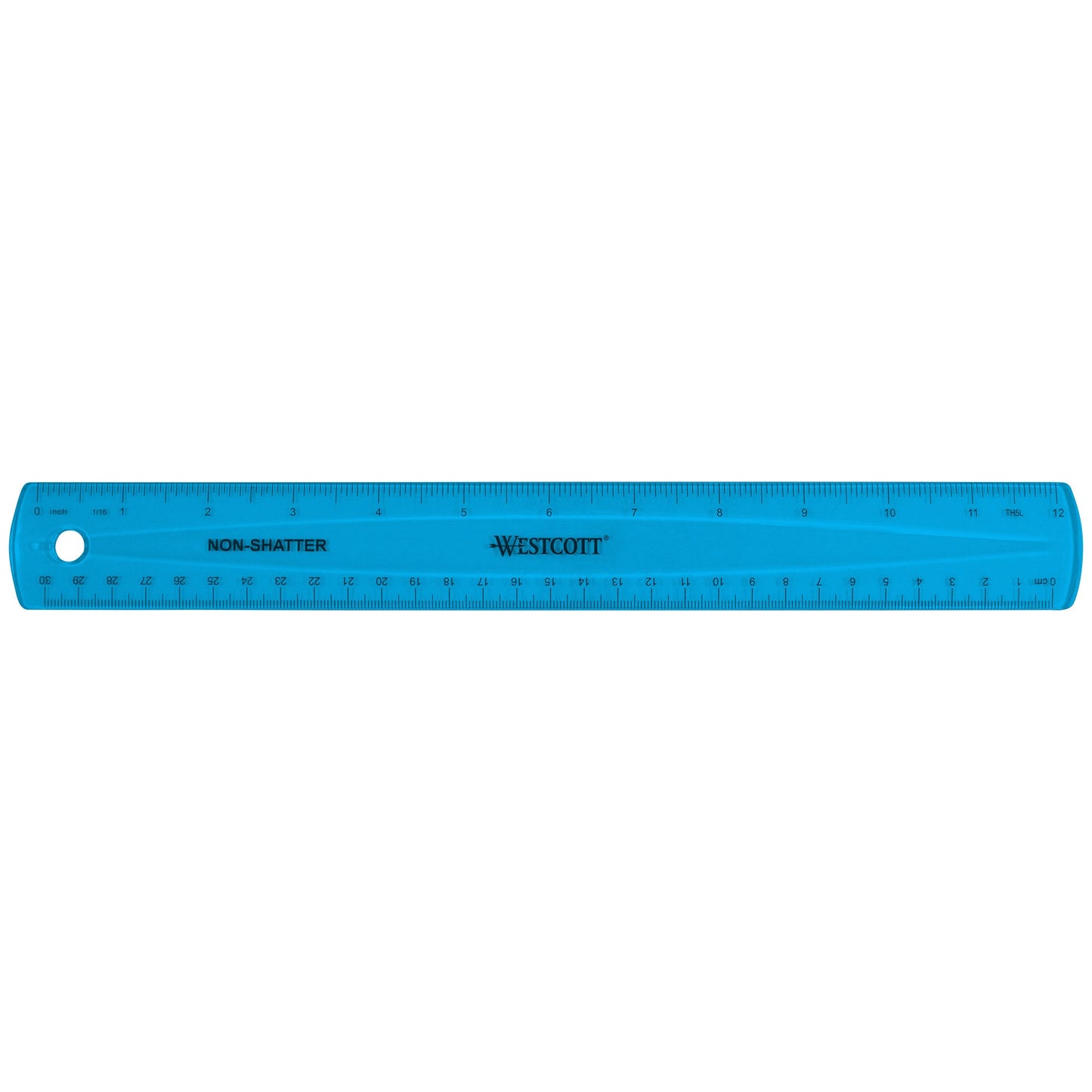 12-inch shatterproof translucent ruler