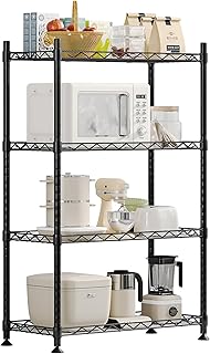 Adjustable 4-Shelf Metal Storage Rack, 47.99" High