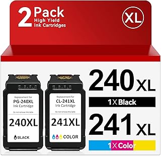 PG-240 XL and CL-241 XL Ink Cartridges for Canon Printers