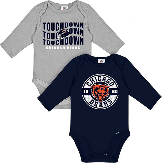 Unisex Baby Long Sleeve Onesie 2-Pack