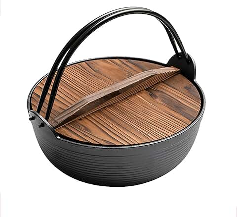 Non-Stick Cast Iron Hot Pot for Camping and Cooking